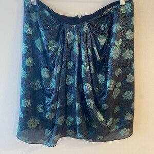 NWT - Isabel Marant Metallic Lurex Mini Skirt - Flattering front pleats